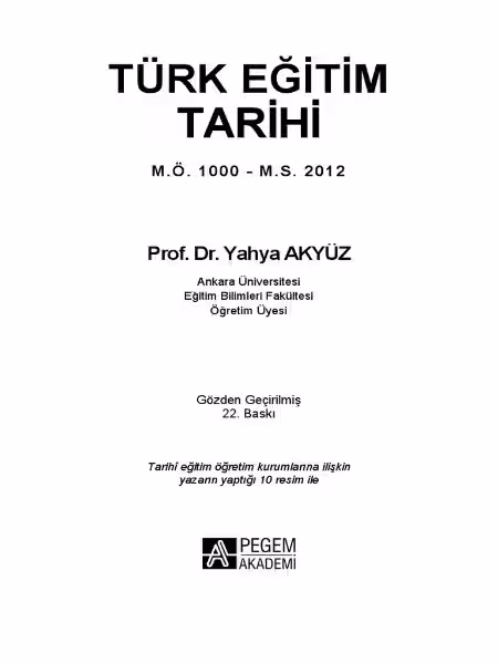Türk Eğitim Tarihi Vize Hazırlığı İçin Kapsamlı Bir Bakış Türk Eğitim Tarihi Vize Hazırlığı İçin Kapsamlı Bir Bakış